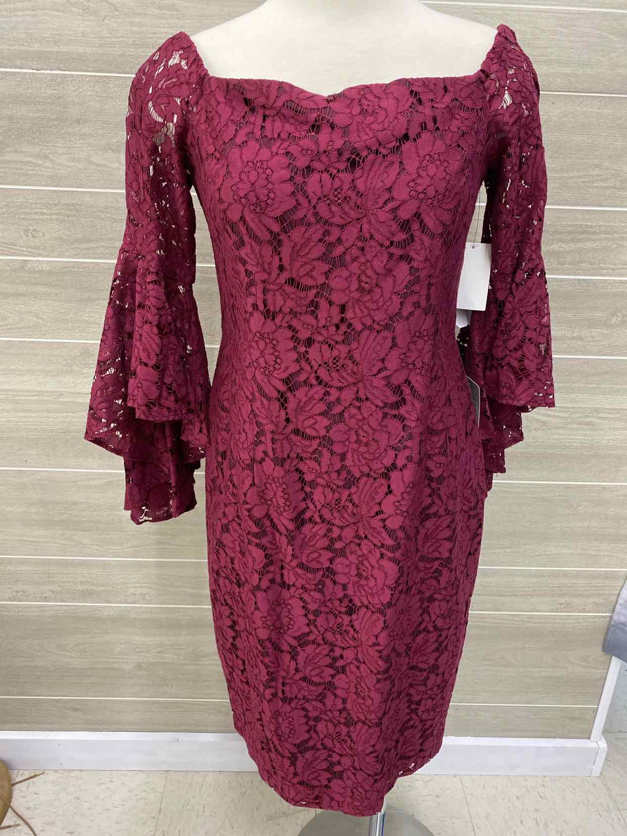 Chelsea28 Burgundy Womens Size 8 Dress