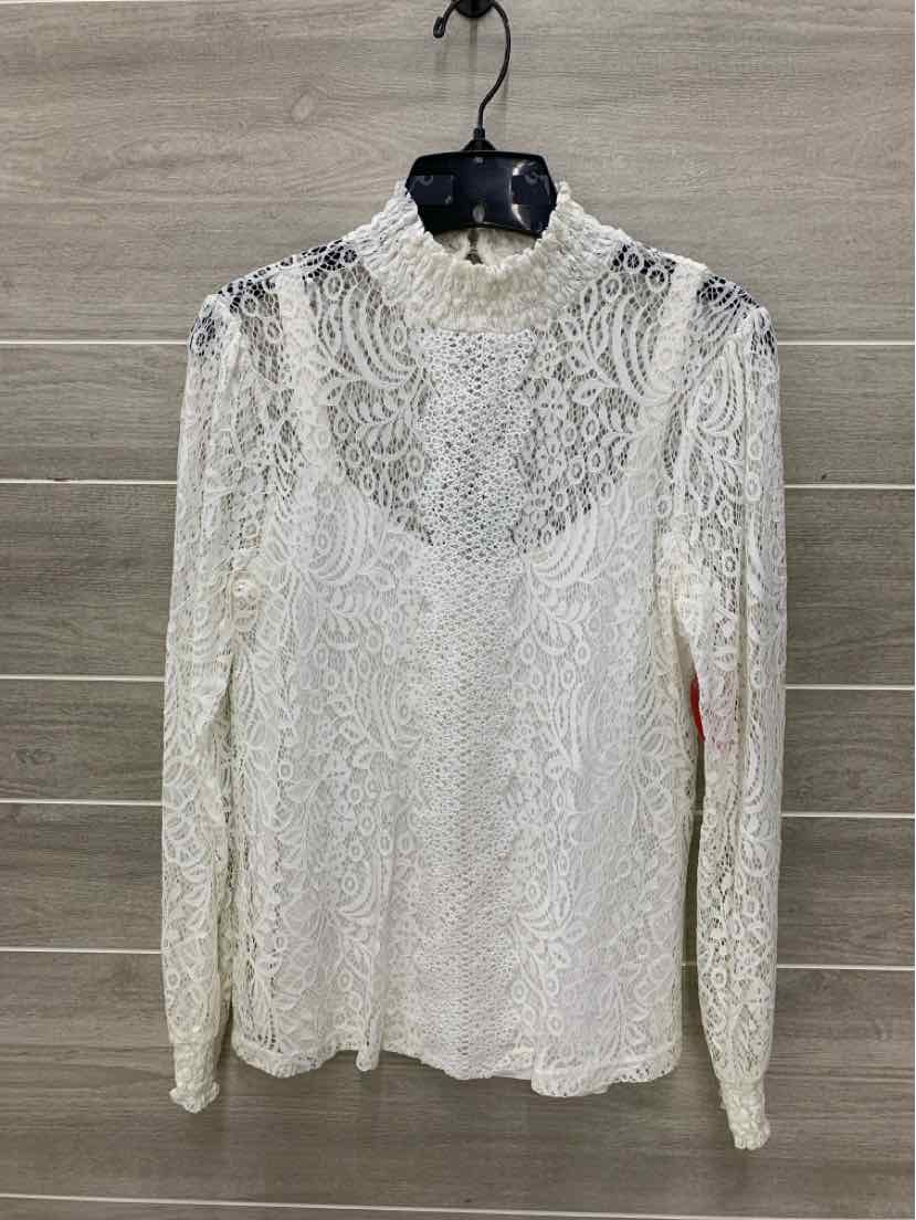 Cable & Gauge Cream Womens Size M Shirt