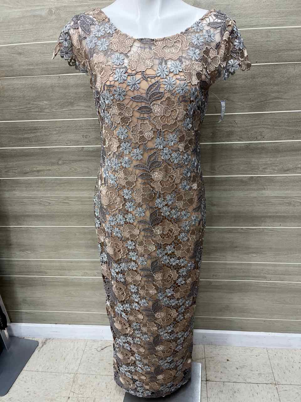 Xscape Size 8 Gray Womens Dress