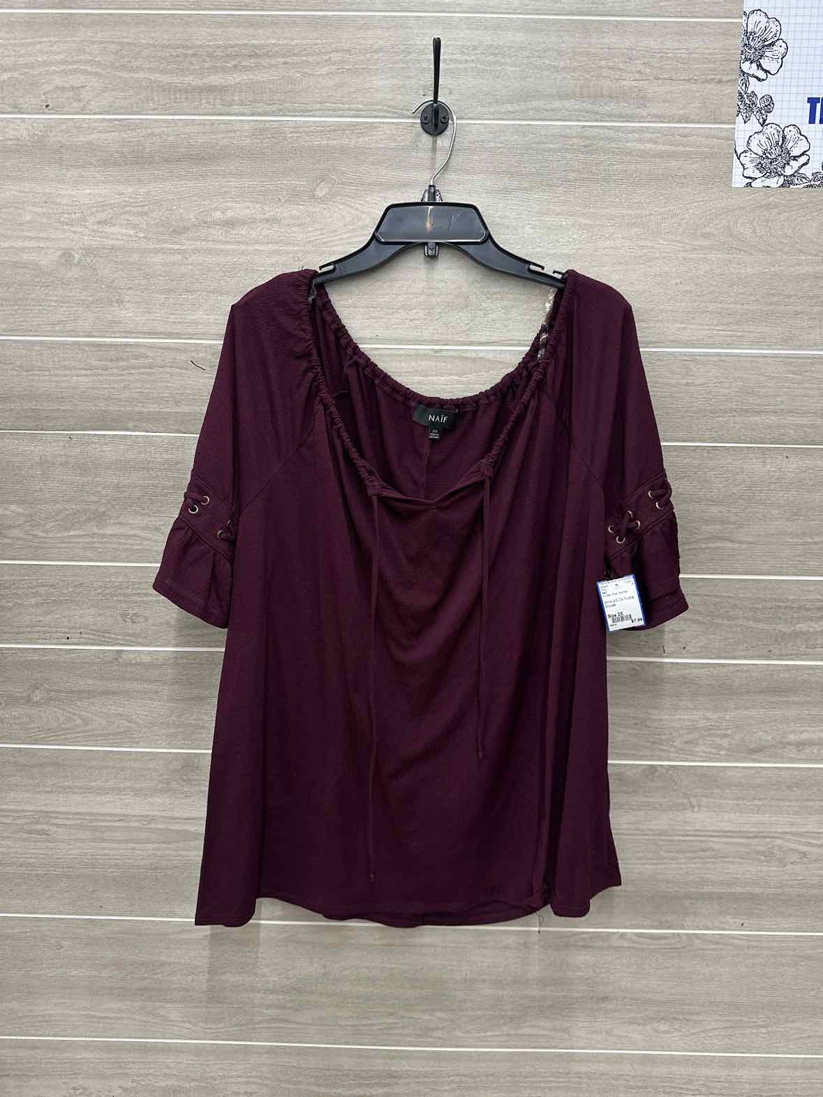 Naif Size 2X Purple Plus Shirt