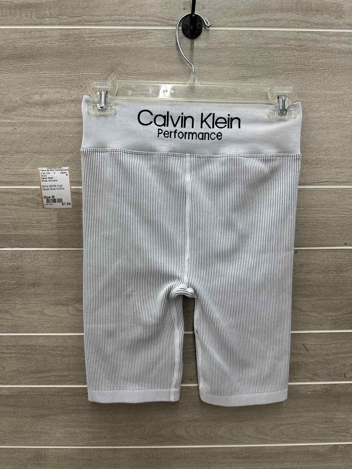 Calvin Klein White Womens Size M Shorts