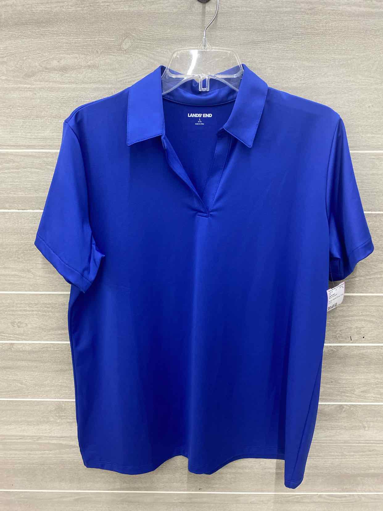 Lands End Blue Womens Size 14/16 Shirt