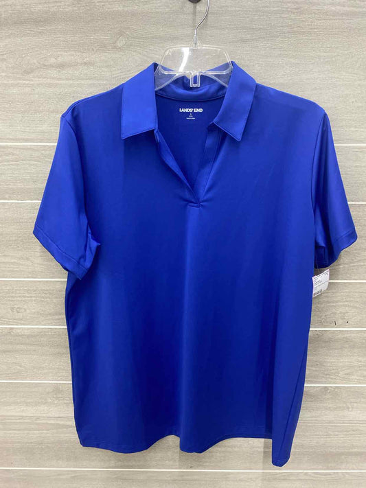 Lands End Blue Womens Size 14/16 Shirt