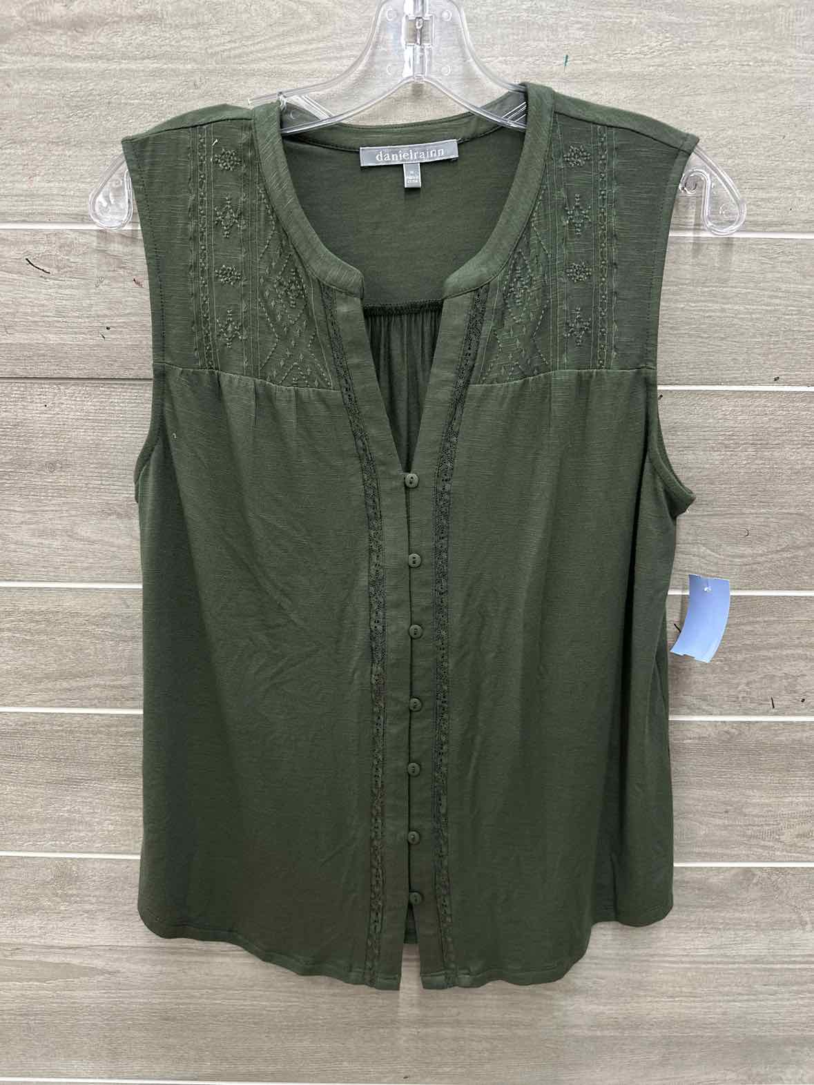 Daniel Rainn Size M Olive Womens Tank Top