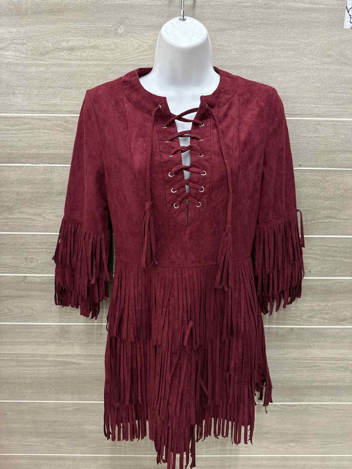 Burgundy Womens Size 4 Dress