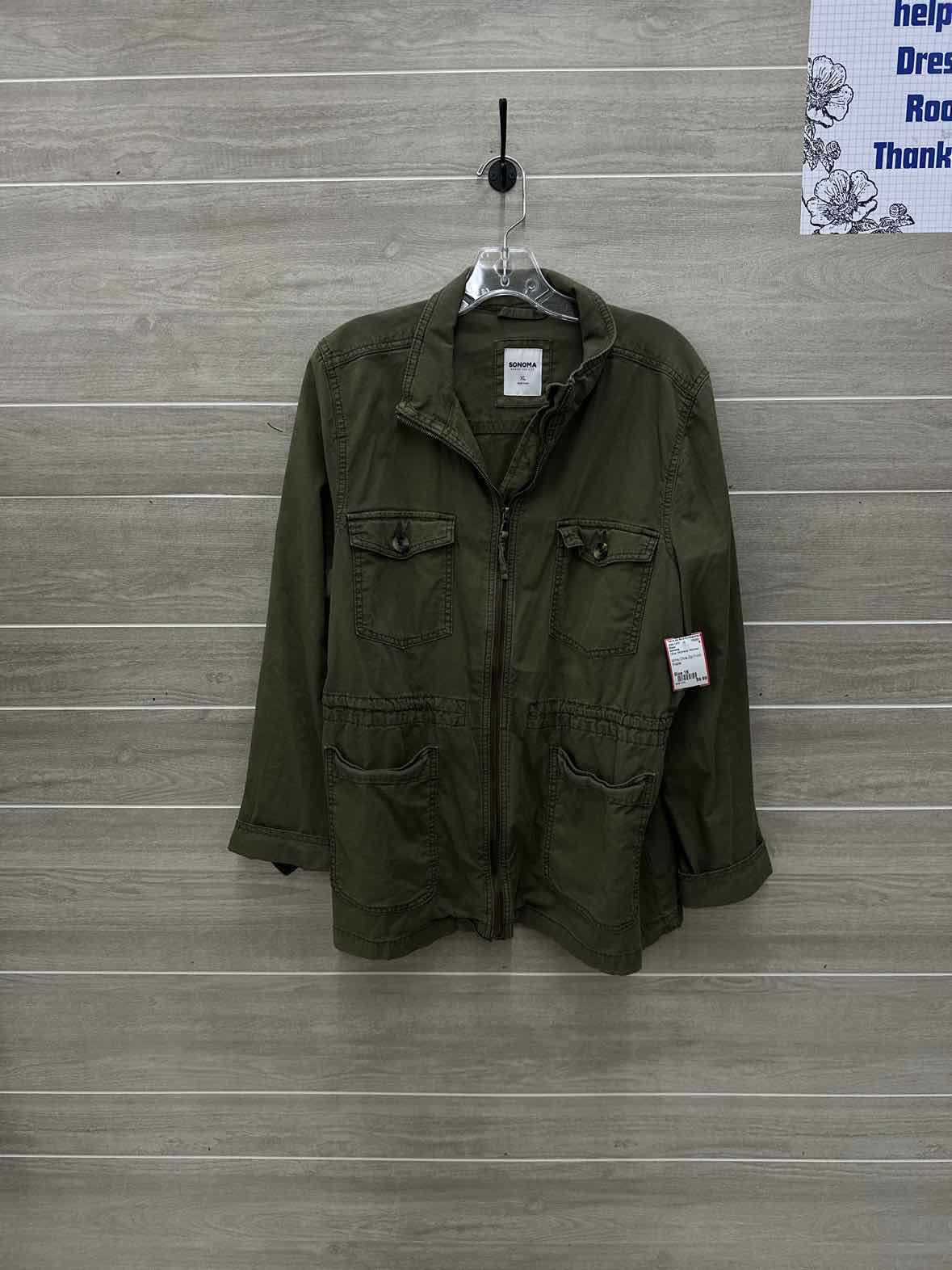 Sonoma Olive Womens Women Size 16 Blazer