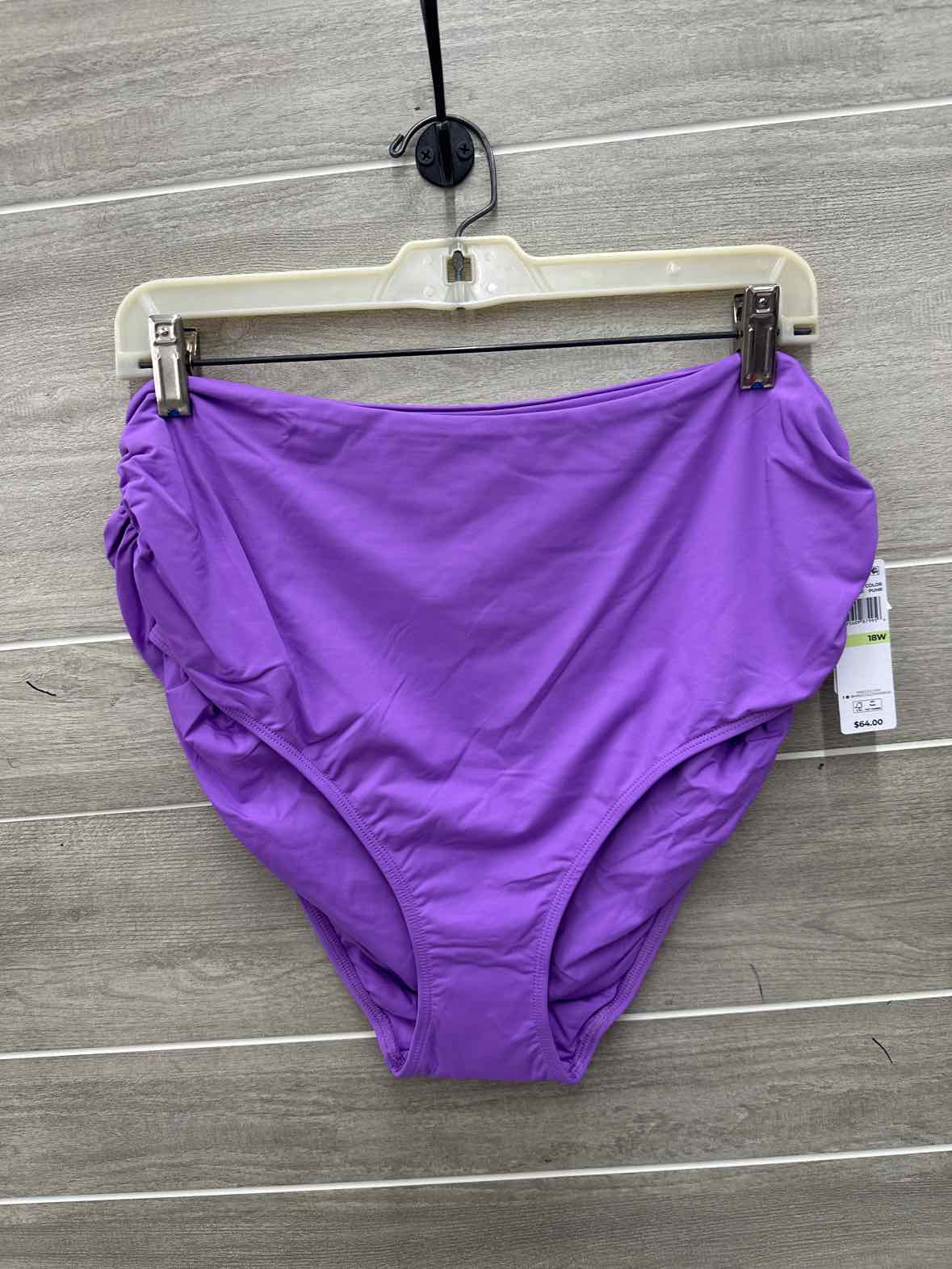 Size 18W Purple Plus Swimsuit