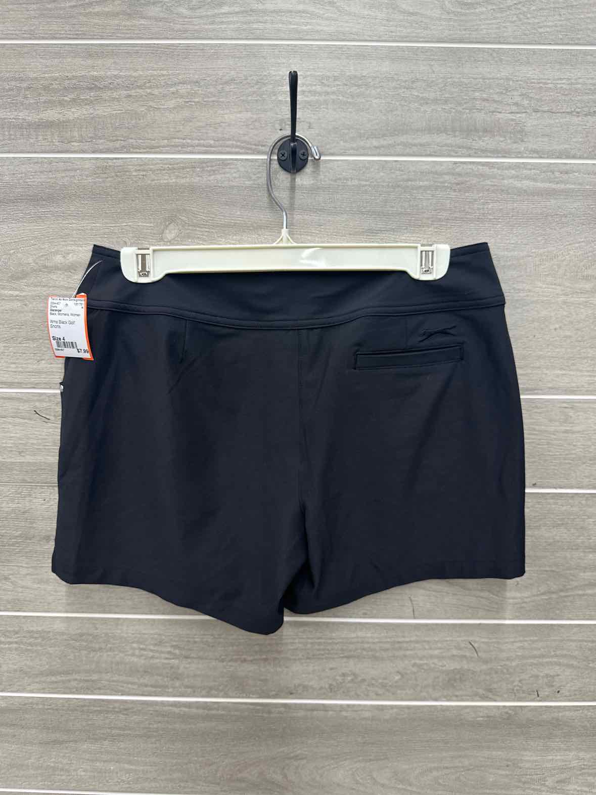 Slazenger Size 4 Black Womens Shorts