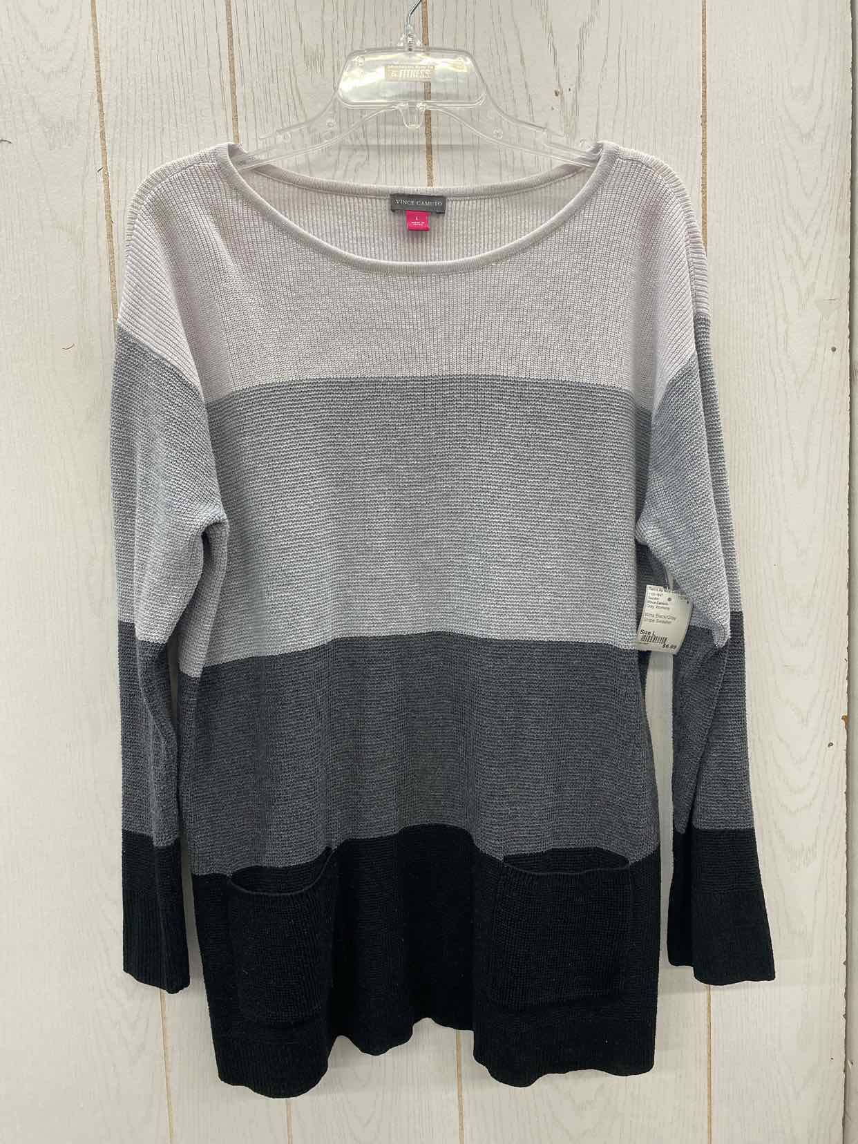 Vince Camuto Gray Womens Size L Sweater