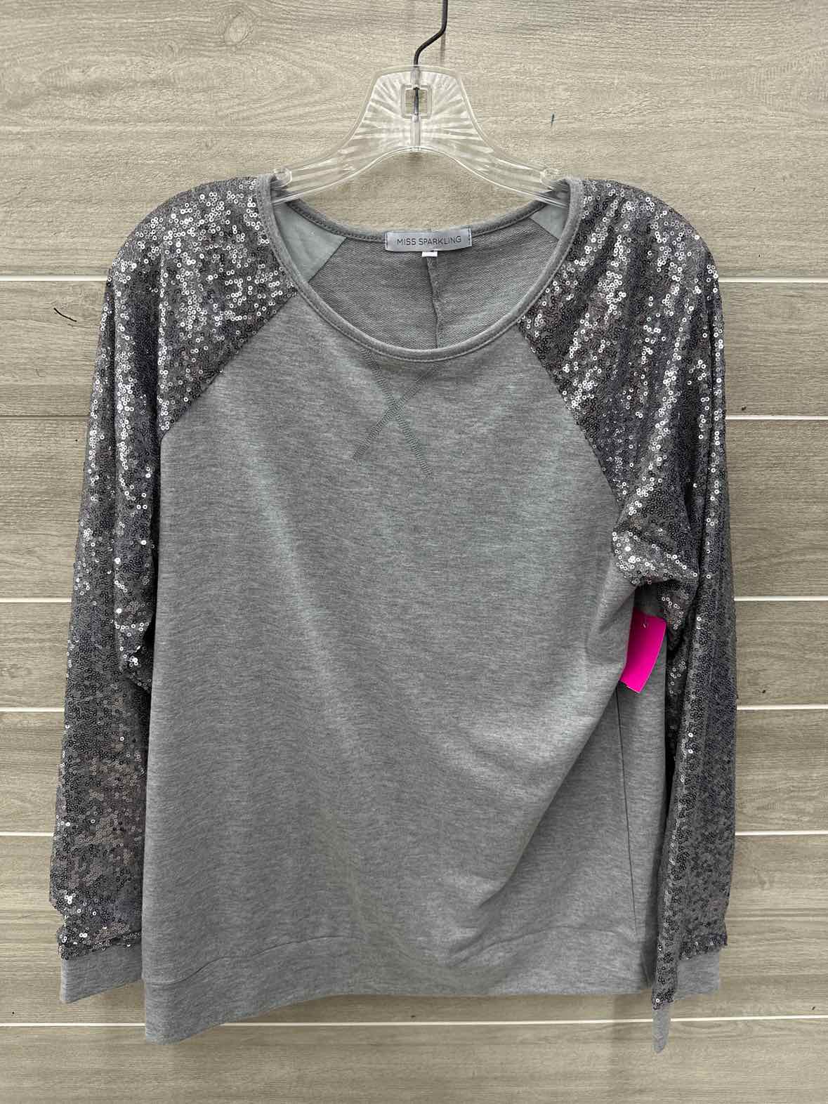 Miss Sparkling Size XL Gray Womens Shirt