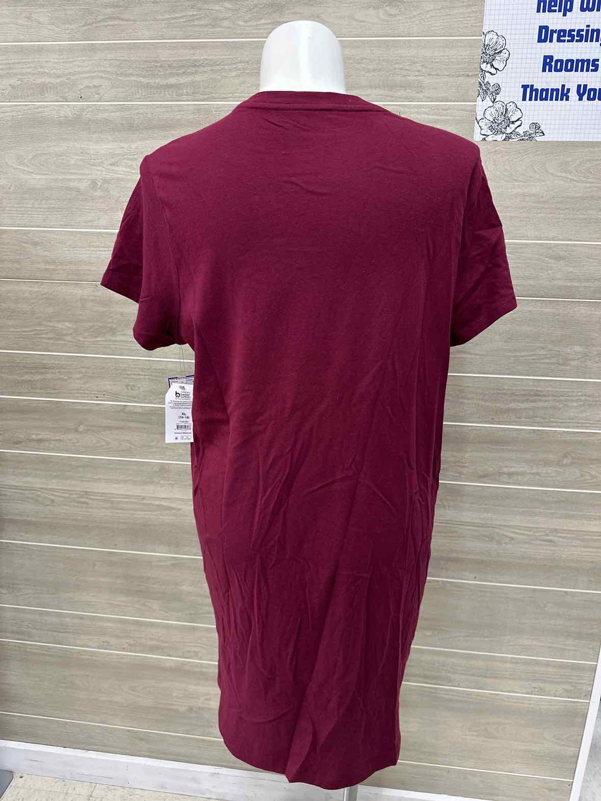 Time & Tru Size 16/18 Burgundy Womens Dress