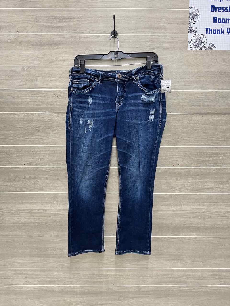 Silver Blue Womens Women Size 10 Jeans