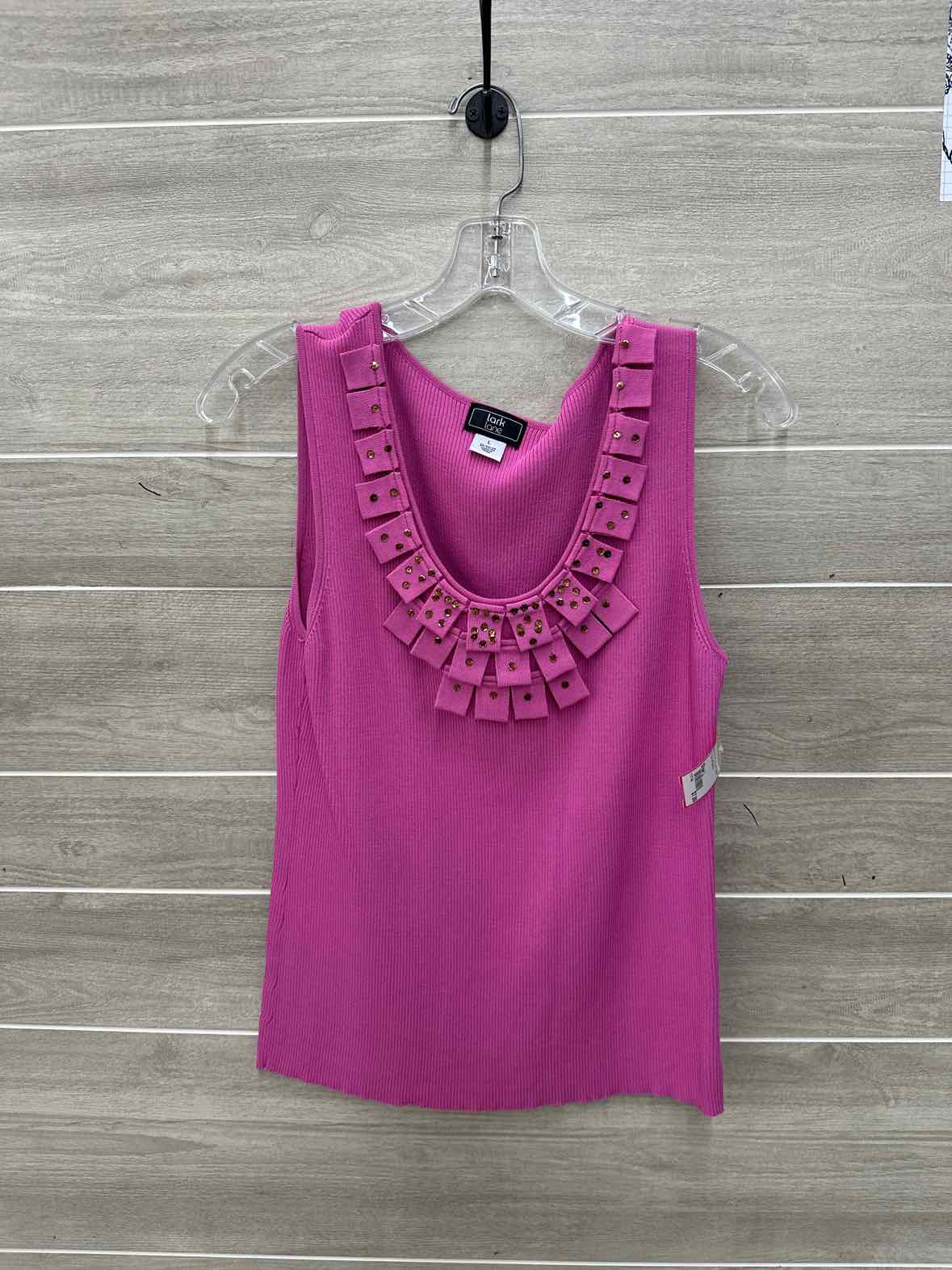 Lark Lane Pink Womens Women Size L Tank Top