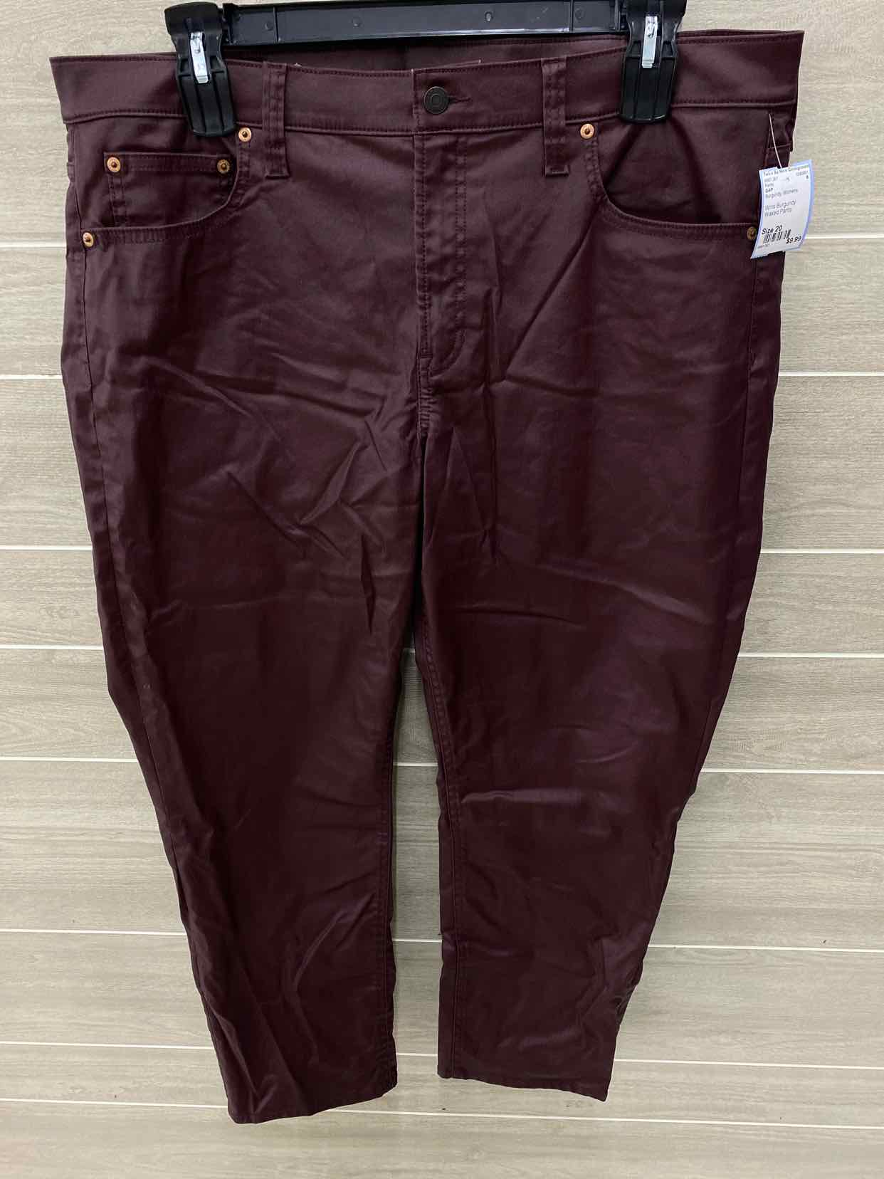 GAP Burgundy Womens Size 20 Pants