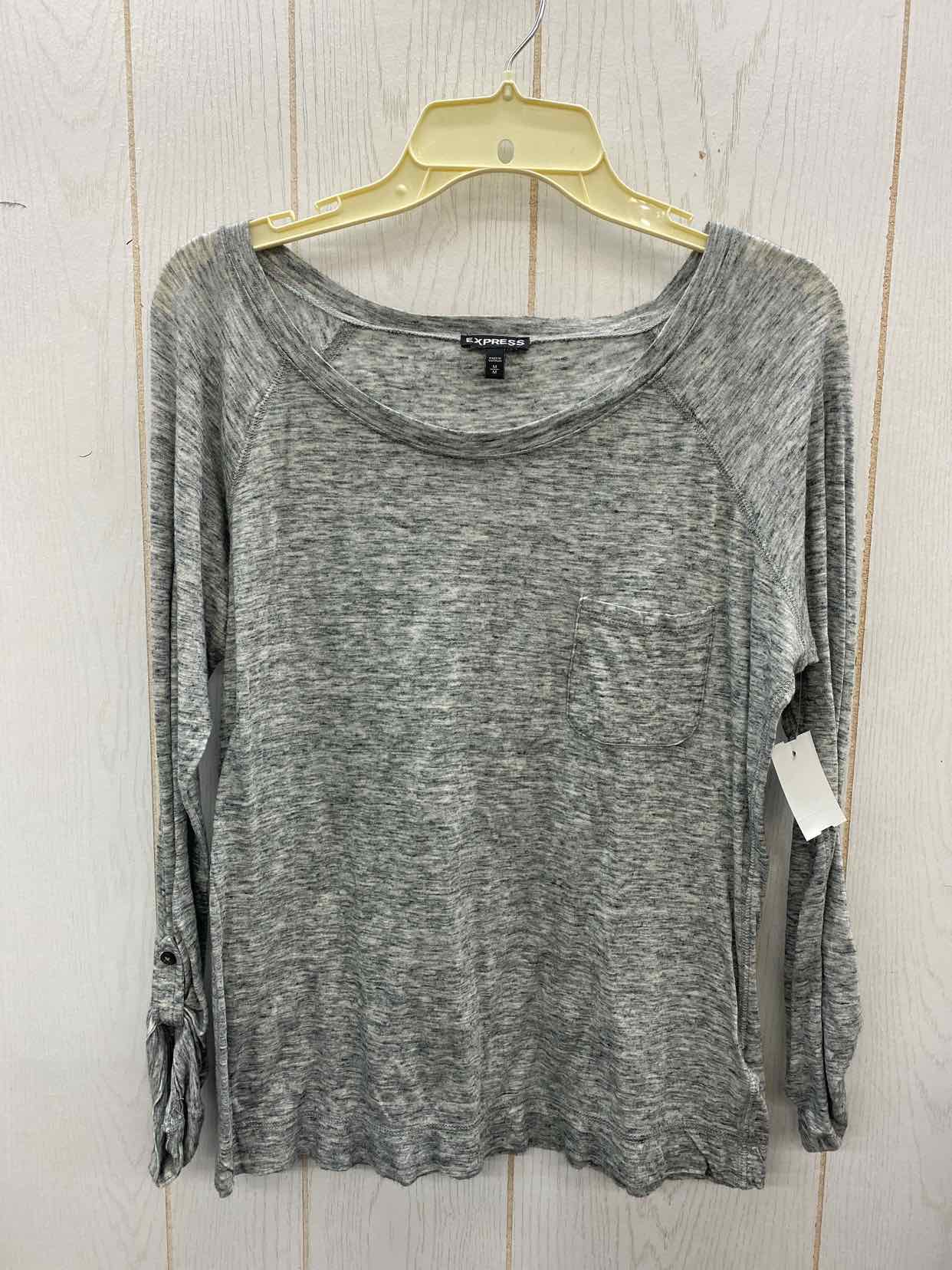 Express Gray Womens Size M Shirt