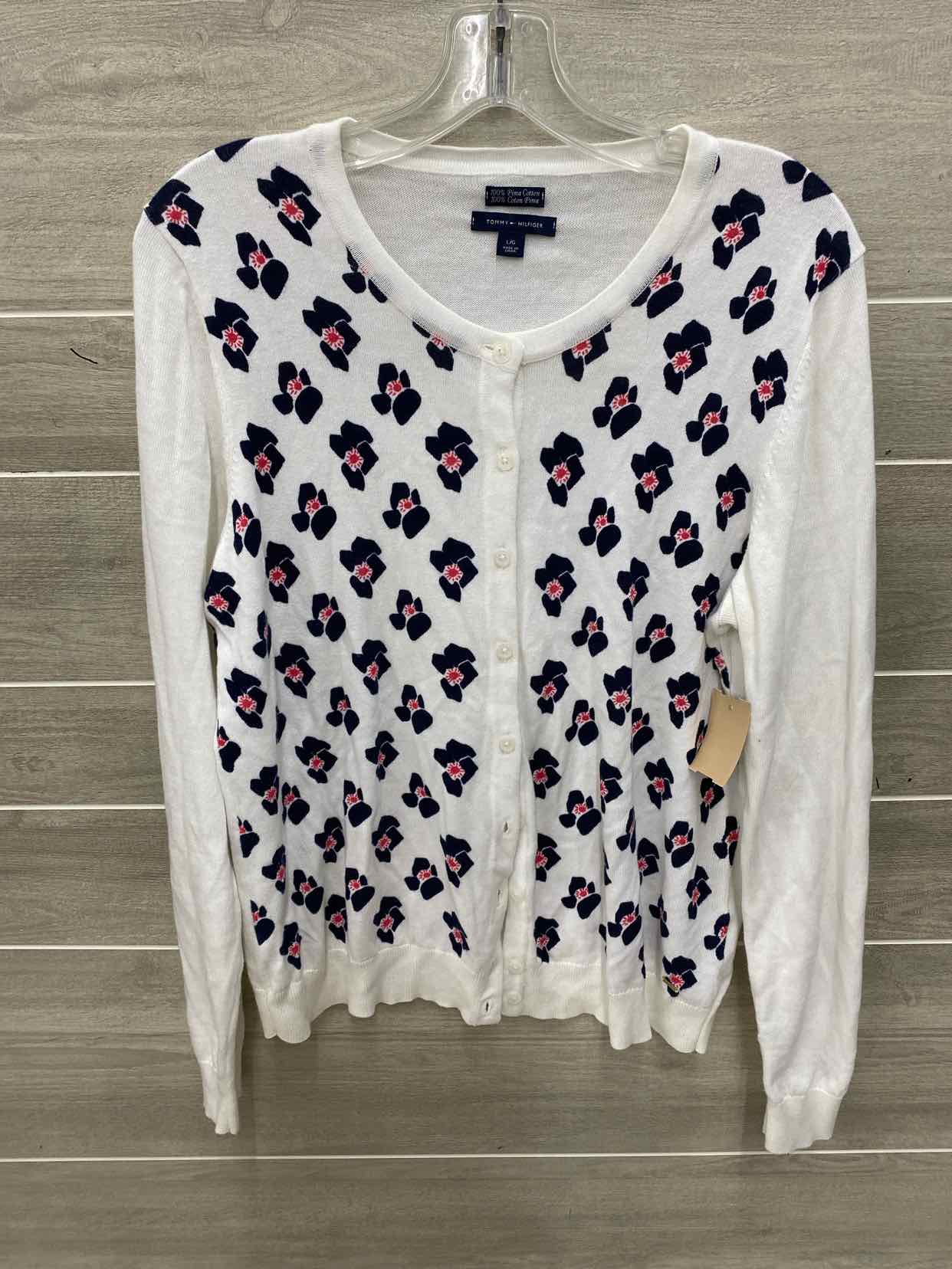 Tommy Hilfiger White Womens Size L Sweater