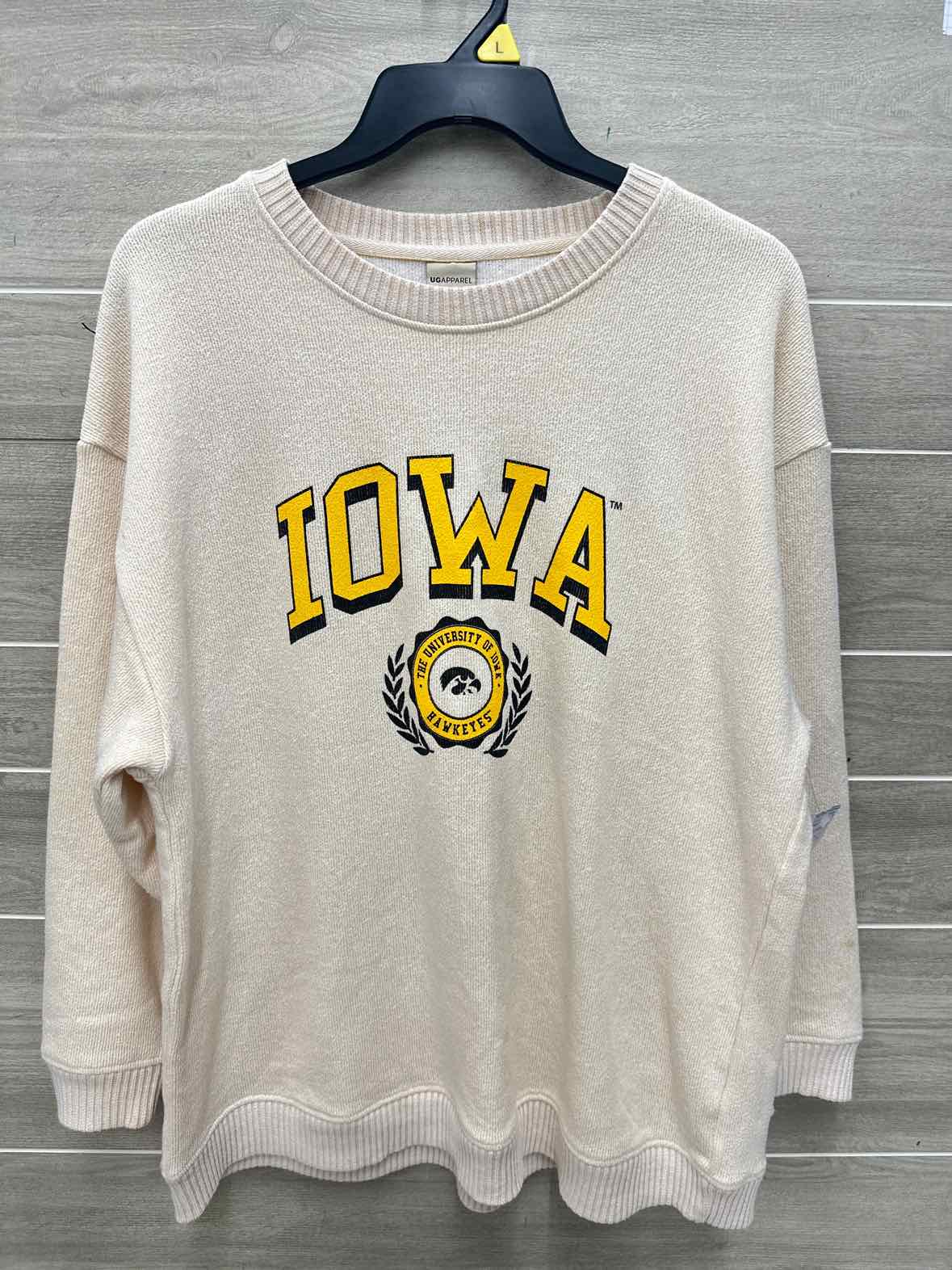 Size XL Yellow Womens Sweatshirt