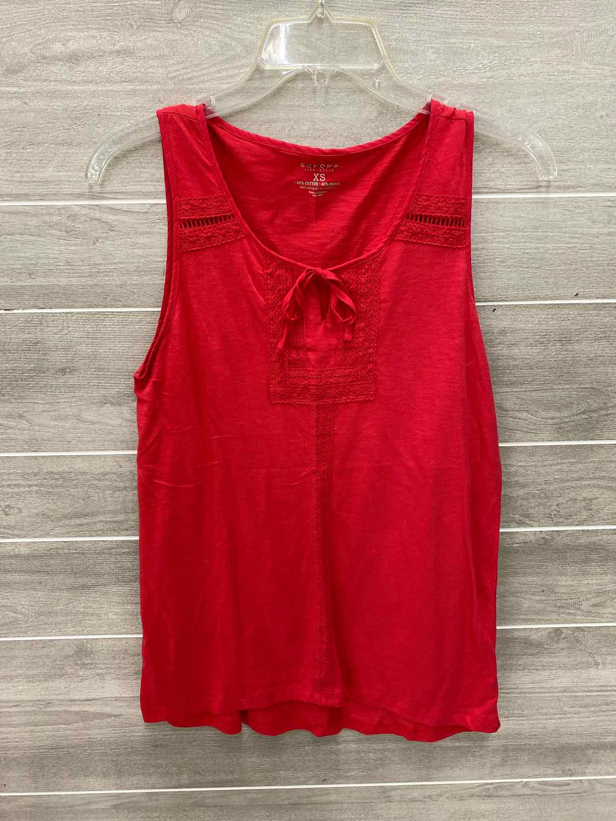 Sonoma Red Womens Size XS Tank Top