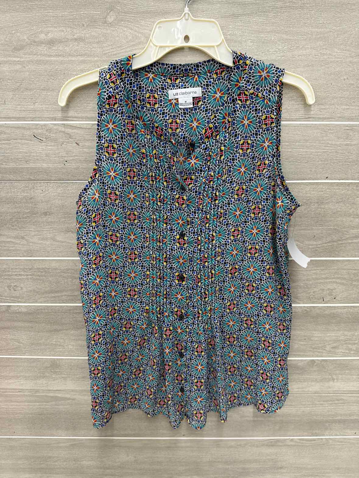 Liz Claiborne Size M Teal Womens Tank Top