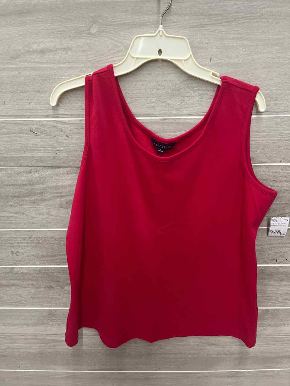 Lands End Red Womens Women Size 18/20 Tank Top