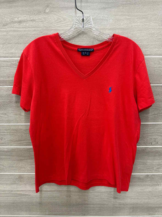 Ralph Lauren Orange Womens Size L Shirt
