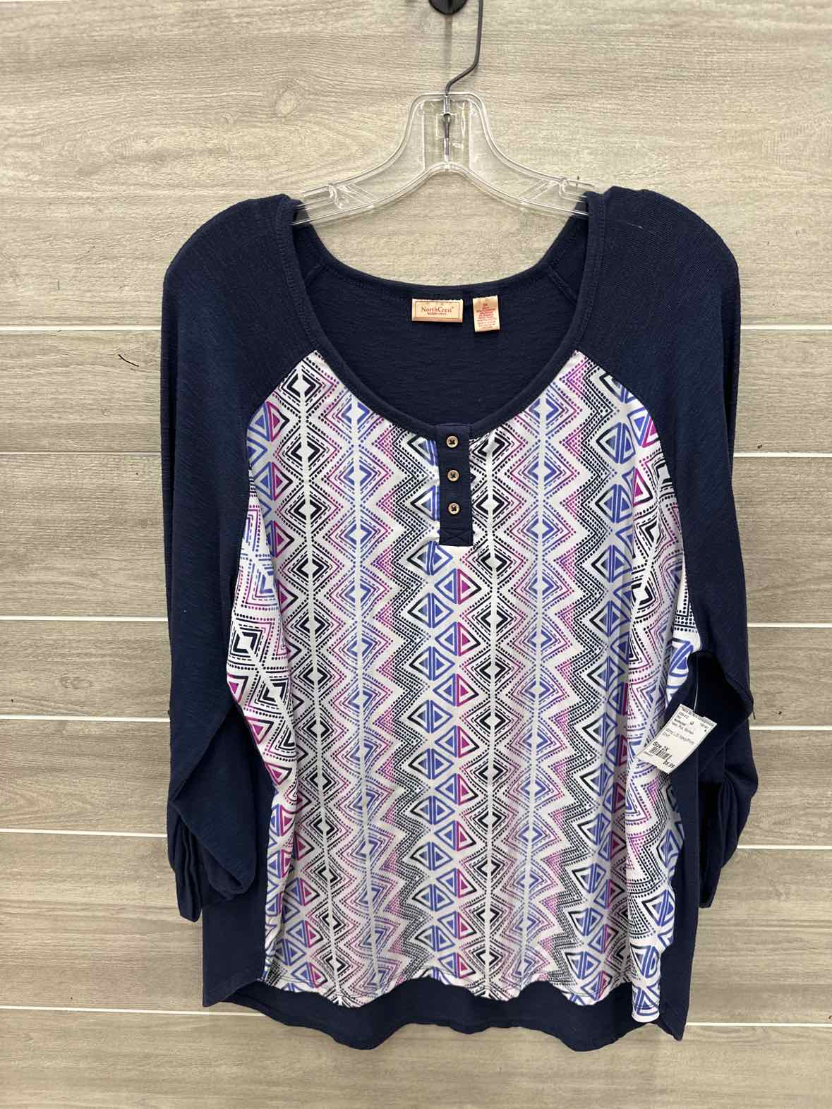 Northcrest Size 2X Navy Plus Shirt