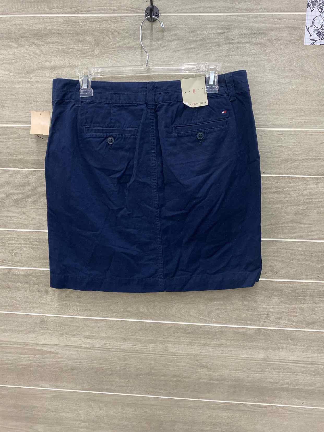 Tommy Hilfiger Navy Womens Size 8 Skirt