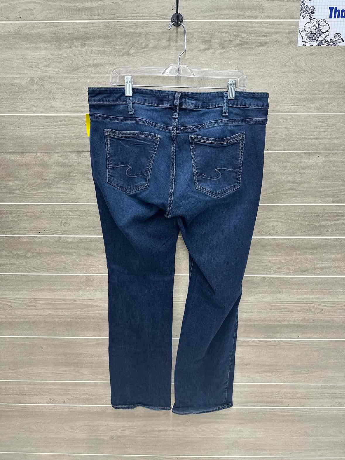 Silver Size 18 Long Blue Womens Jeans