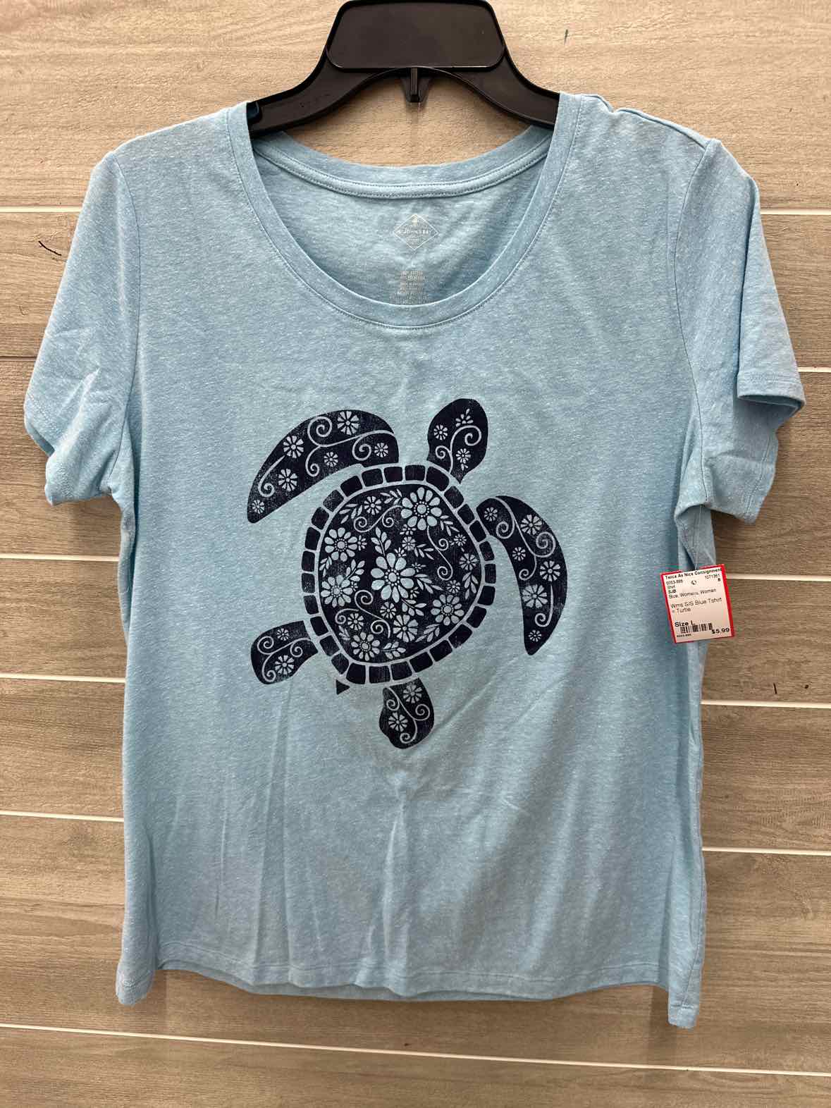 SJB Size L Blue Womens Shirt