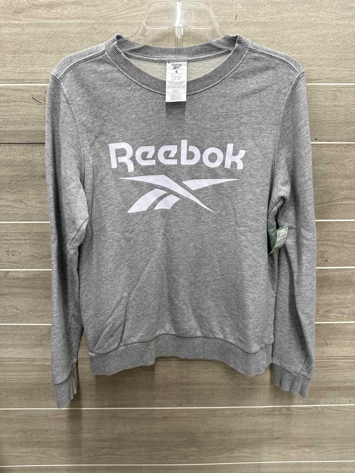 Reebok Size S Gray Womens Sweatshirt
