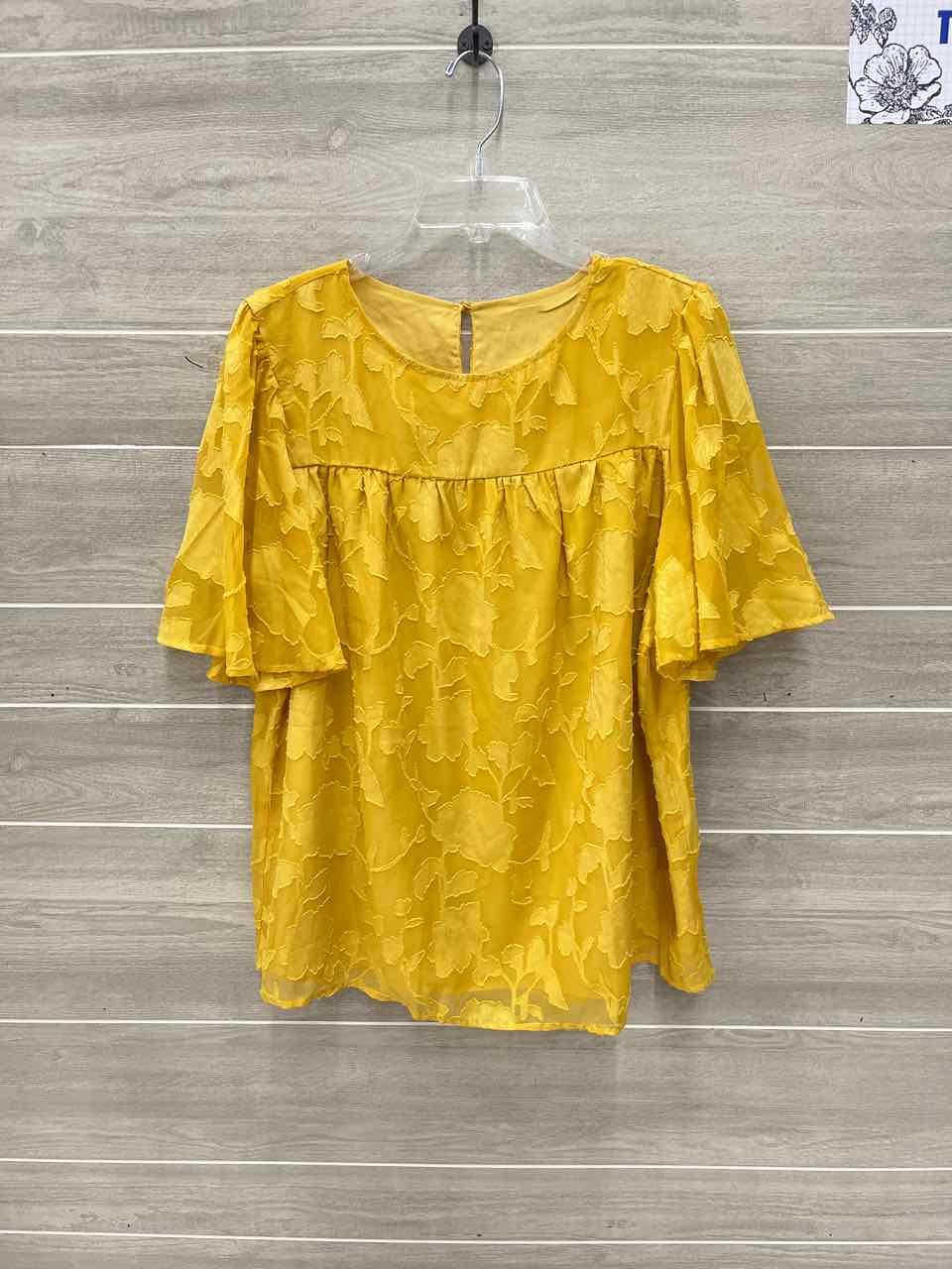 Yellow Womens Women Size L Shirt