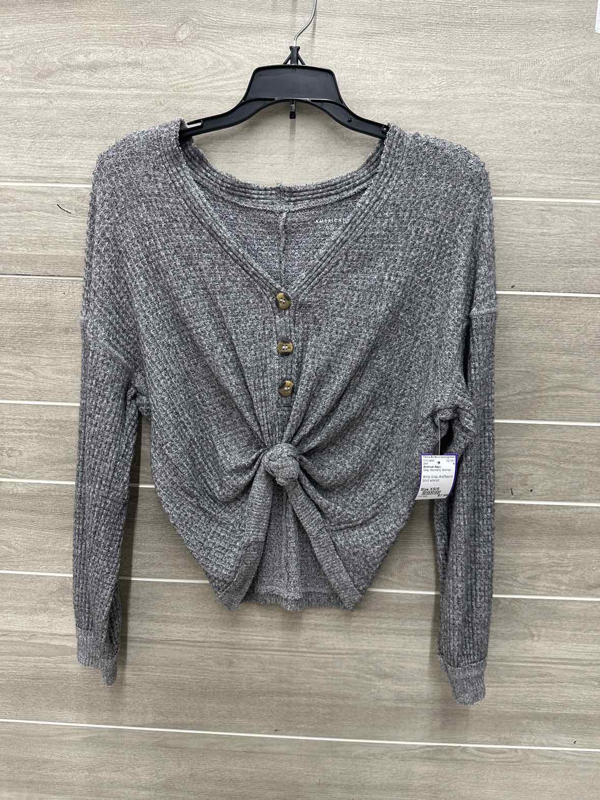 American Eagle Size XS/S Gray Womens Shirt