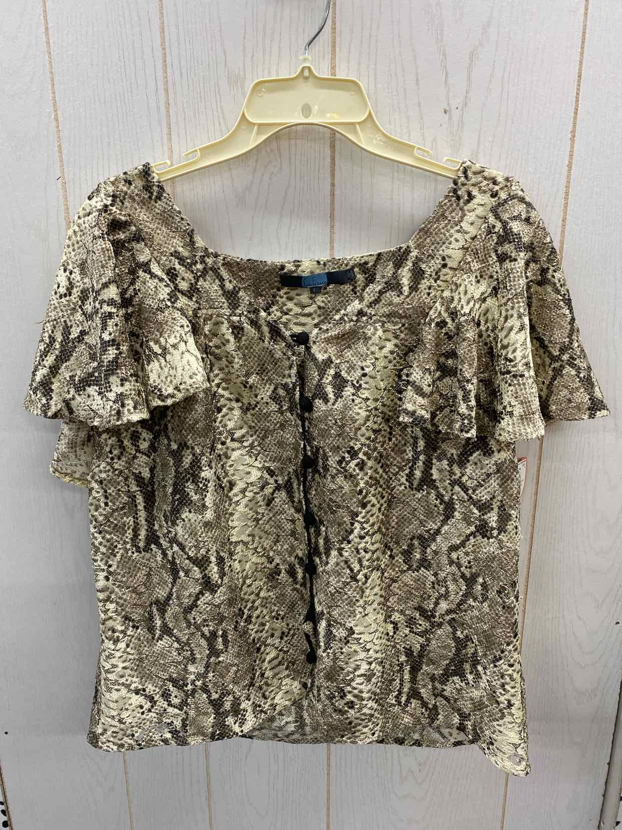 Eva Franco Tan Womens Size L Shirt