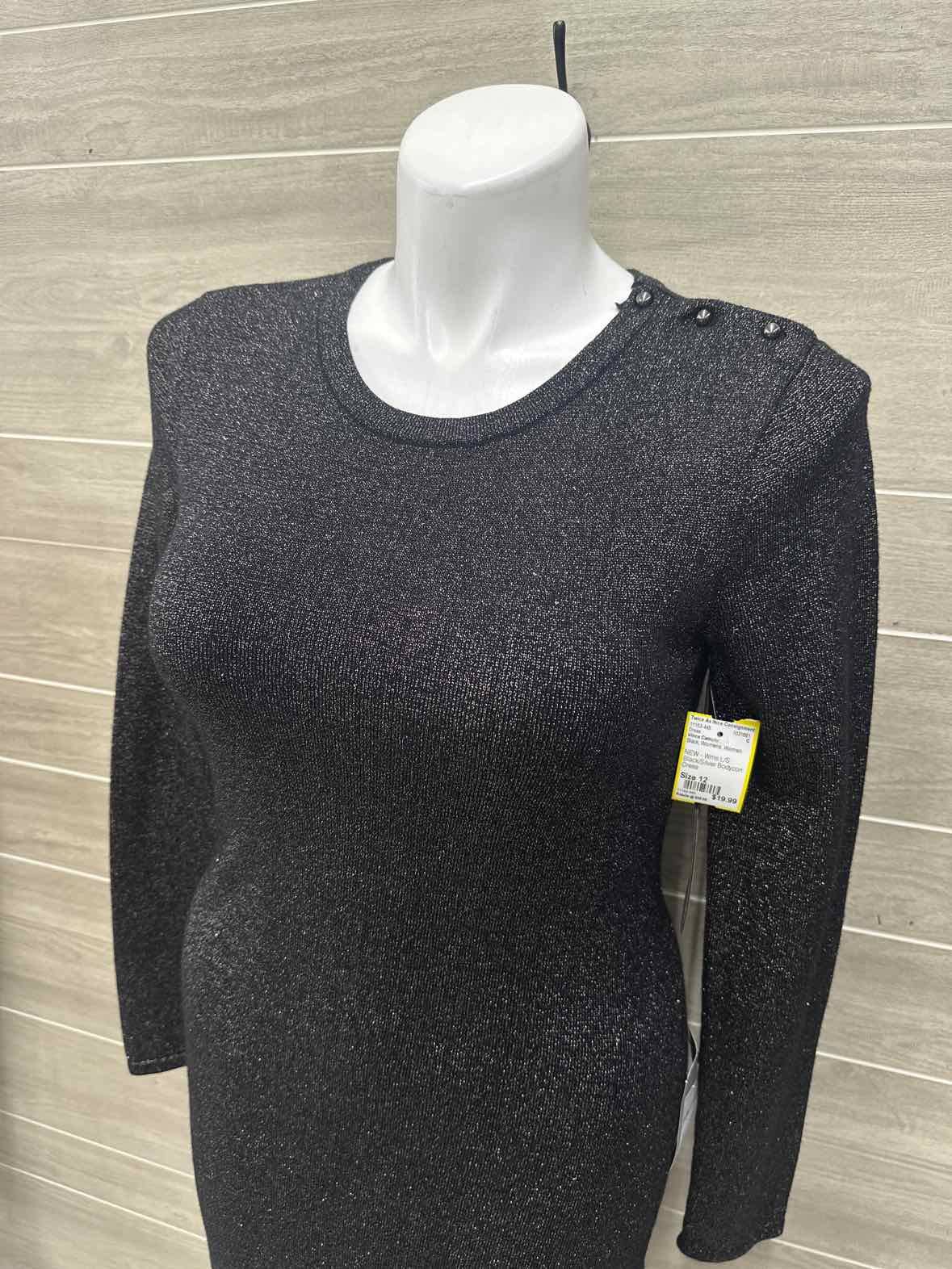 Vince Camuto Size 12 Black Womens Dress