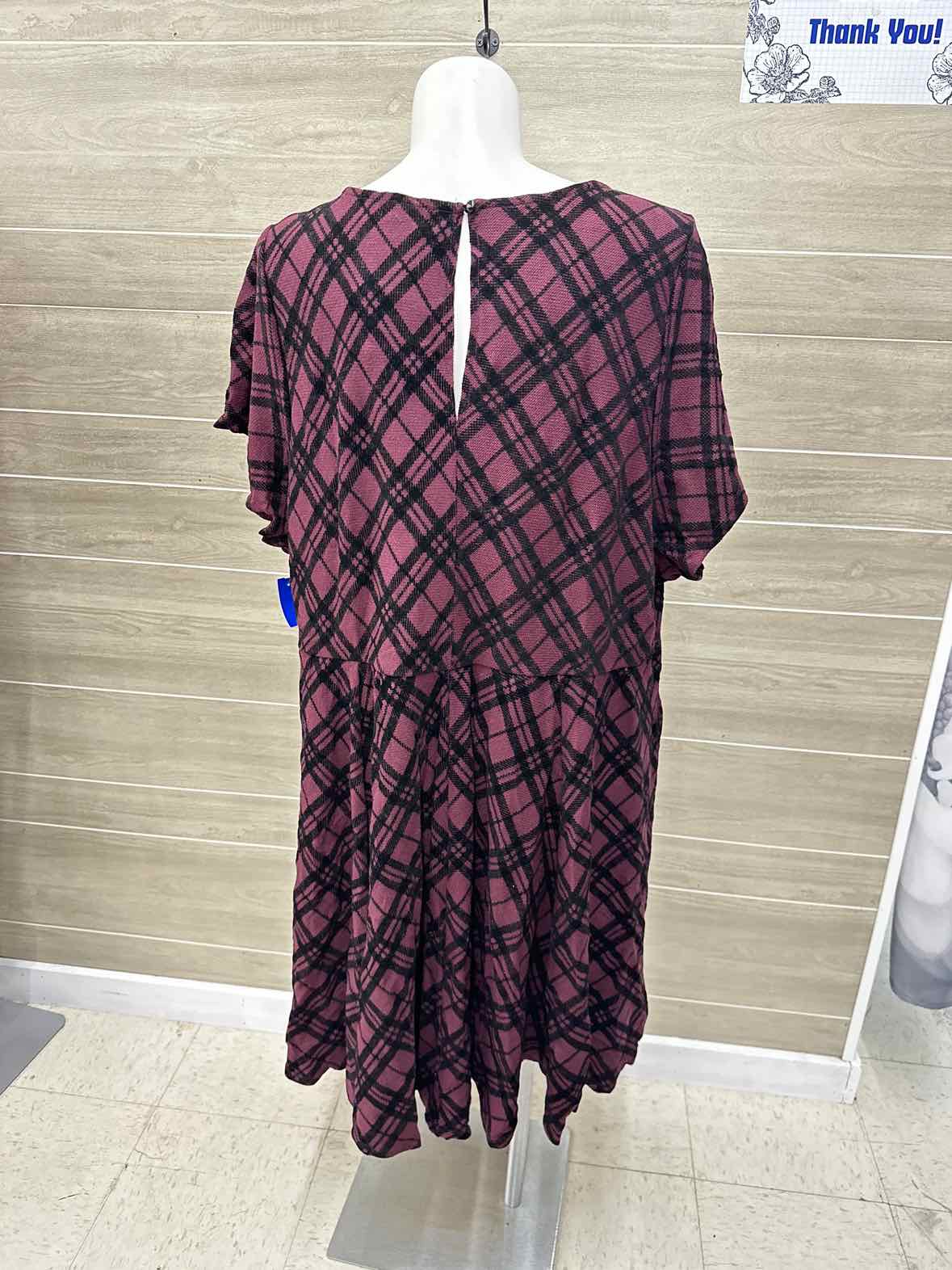 Torrid Size 6X Burgundy Plus Dress