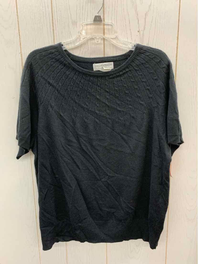 Sag Harbor Black Womens Size 1X Sweater