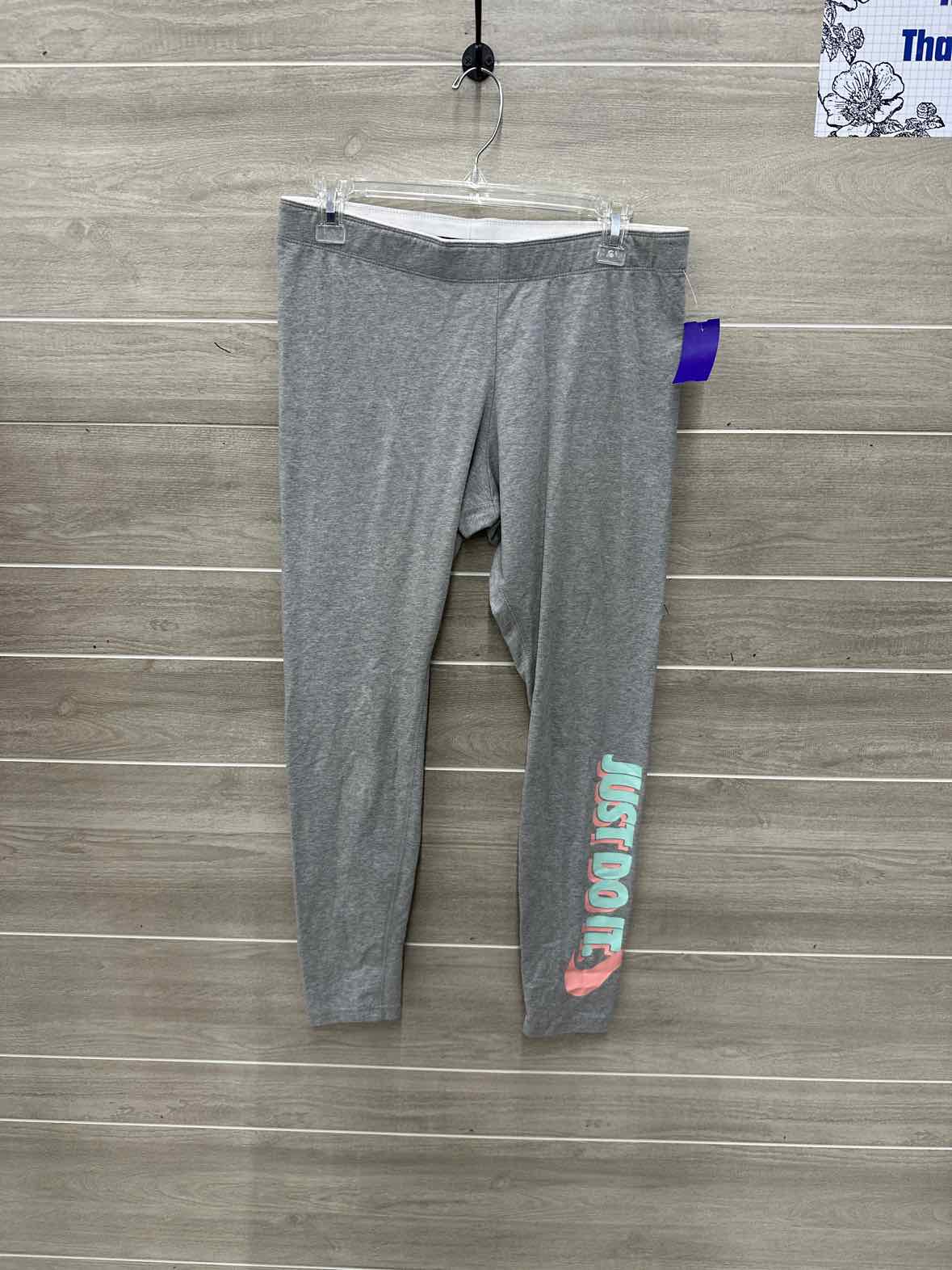 Nike Size L Gray Womens Leggings