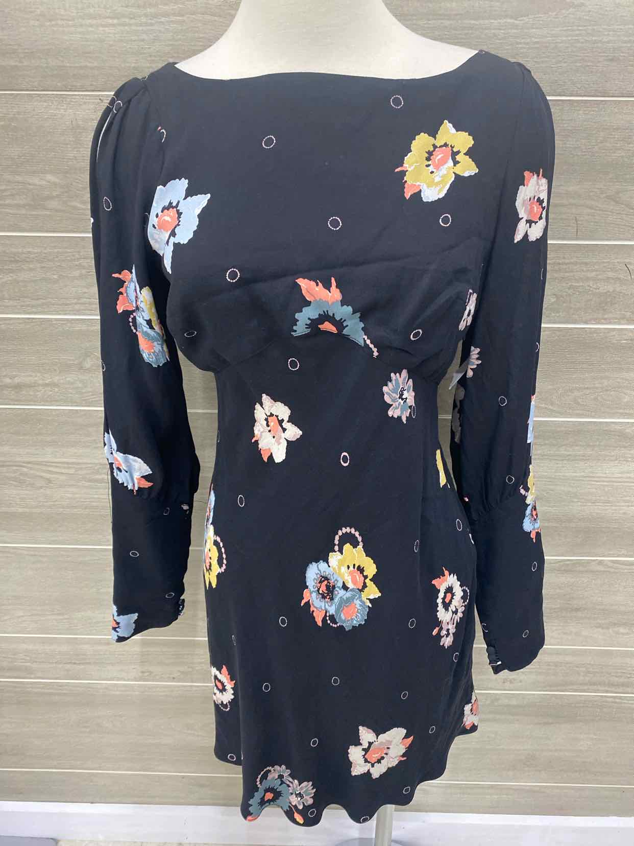 Free People Black Womens Size 4 Dress