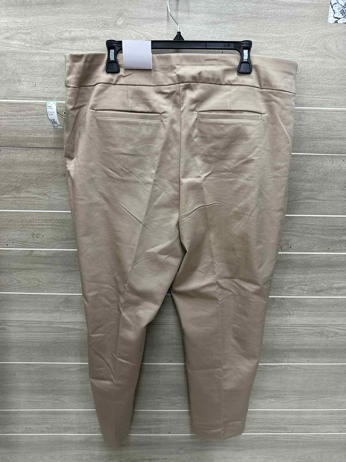 Croft & Barrow Size 18W Tan Plus Pants