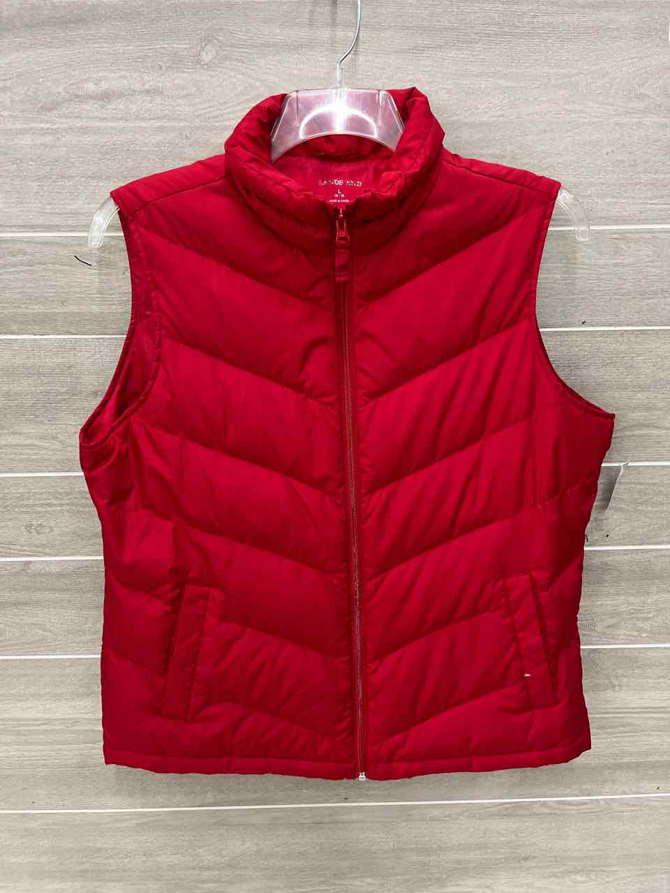 Lands End Red Womens Size 14/16 Vest