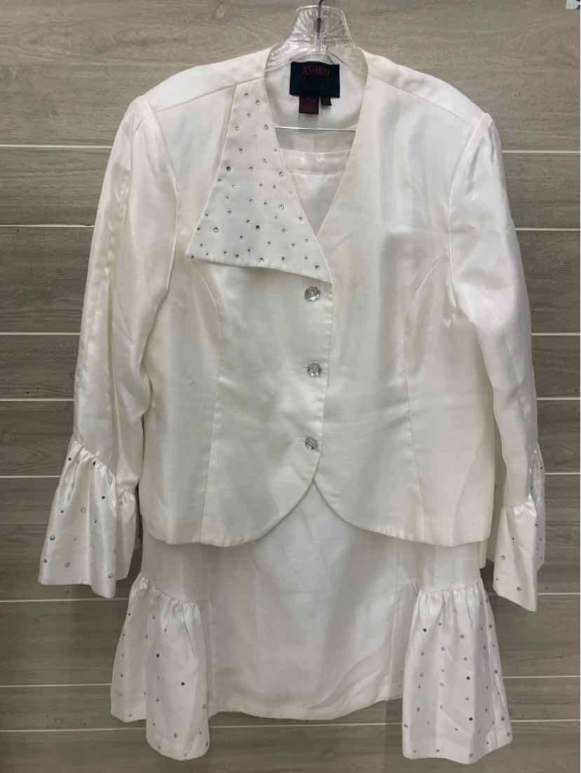 Ashro White Womens Size 20 Skirt Set