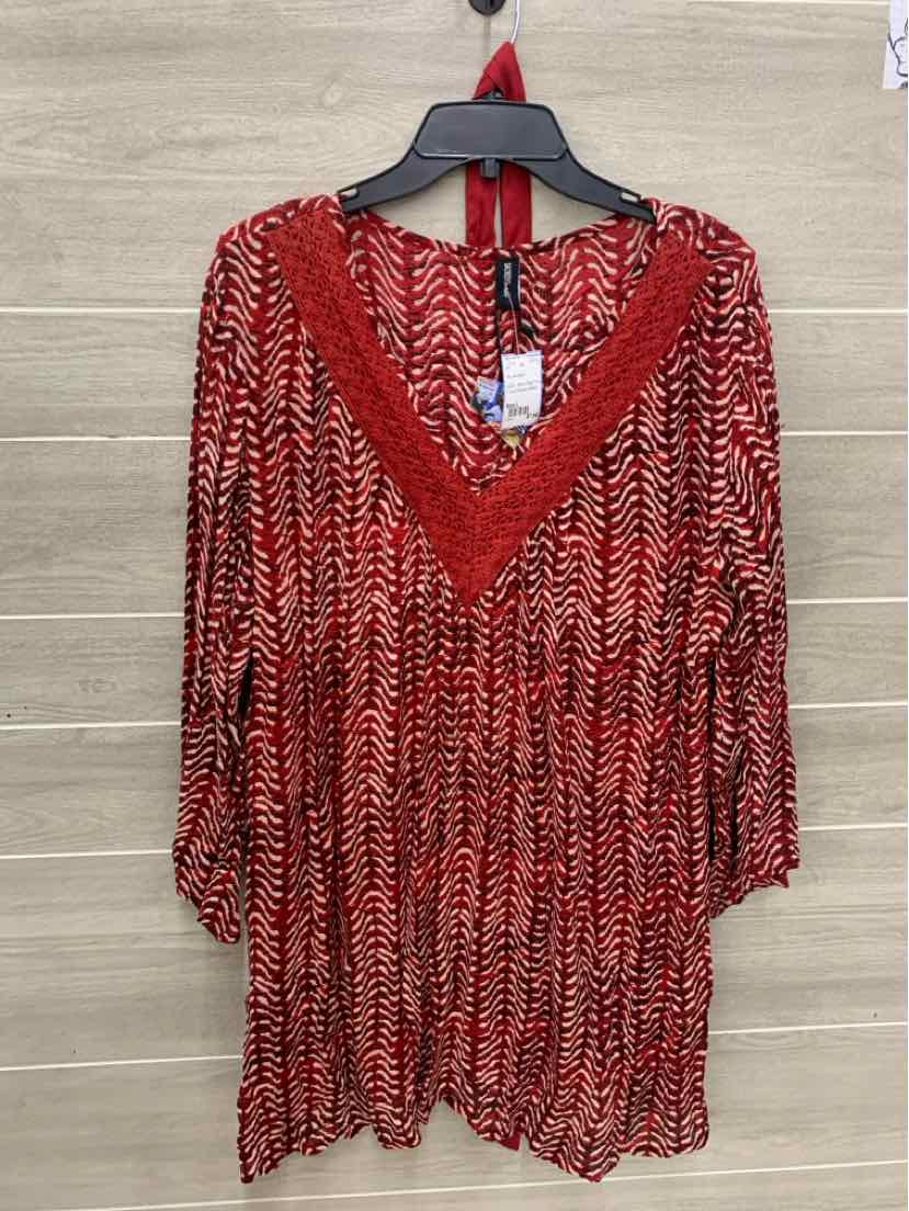 Red Womens Size L Shirt