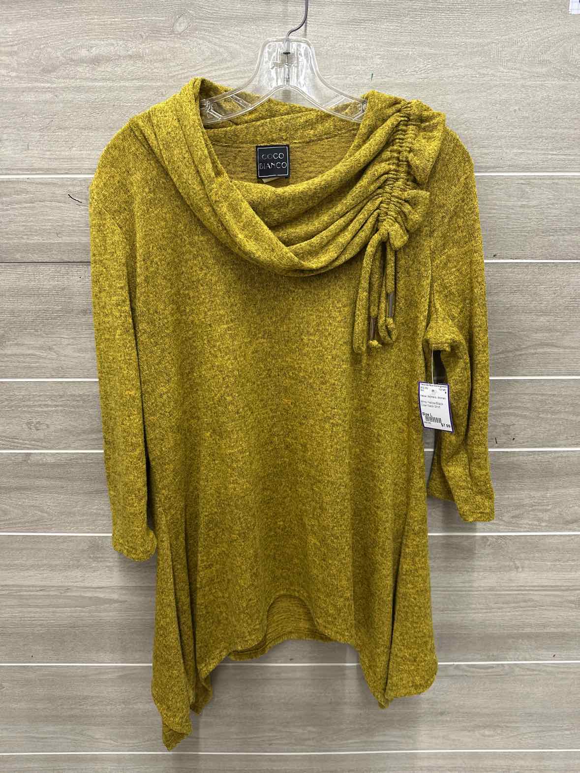 Size L Yellow Womens Shirt