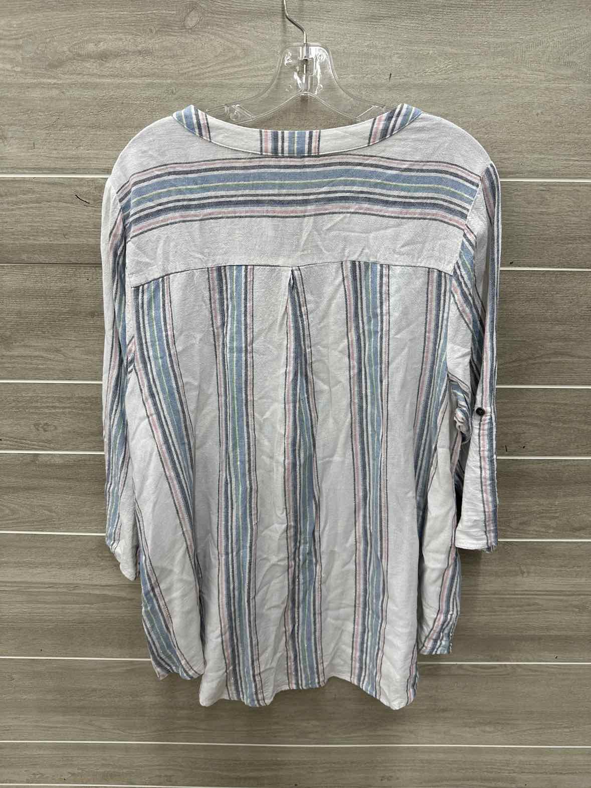 CJ Banks Size 1X White Plus Shirt
