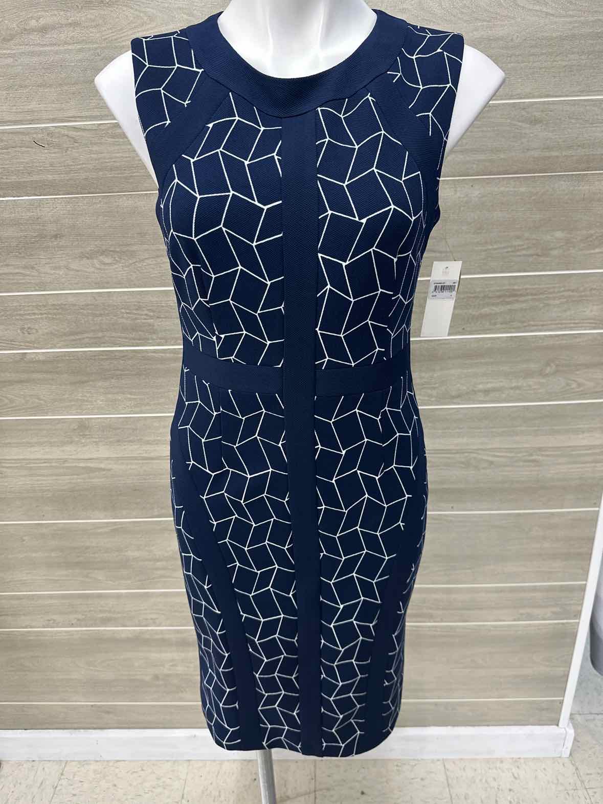 JM Collection Navy Womens Women Size 4 Dress
