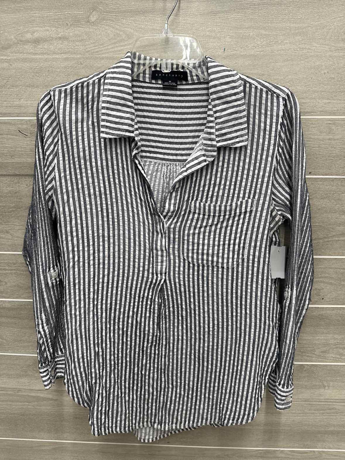 Sanctuary Size M Black Womens Shirt