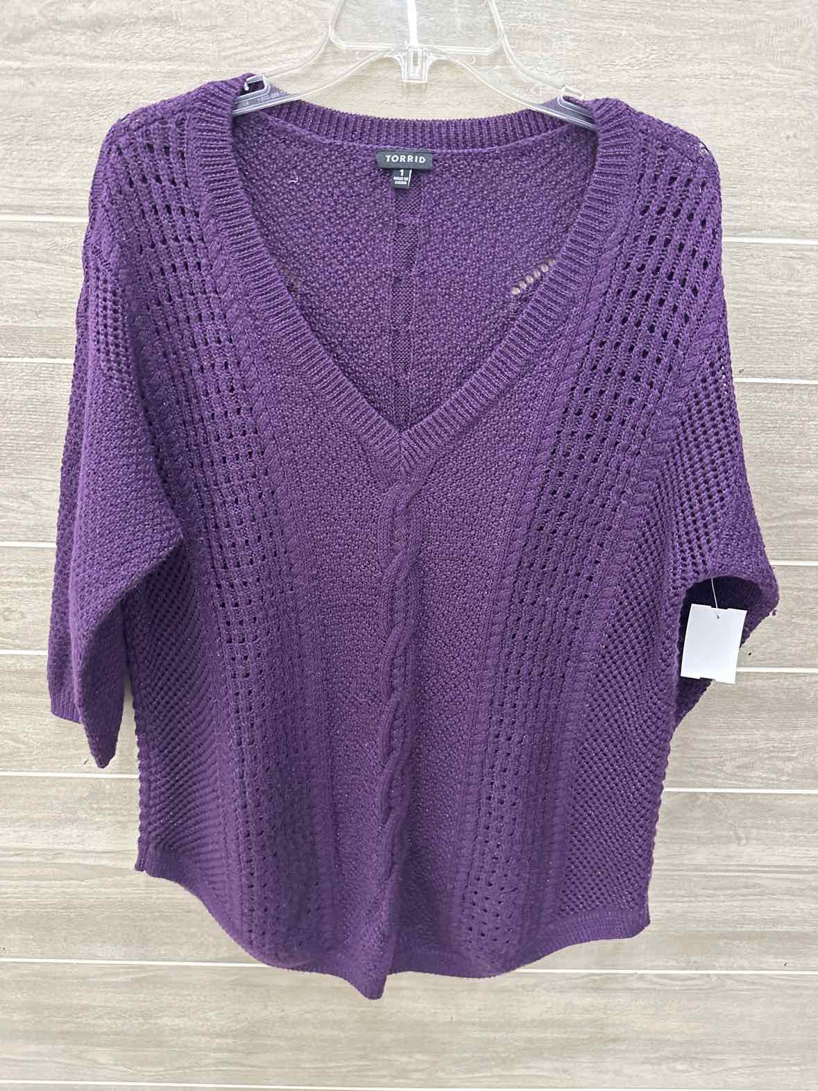 Torrid Purple Womens Size 1X Sweater