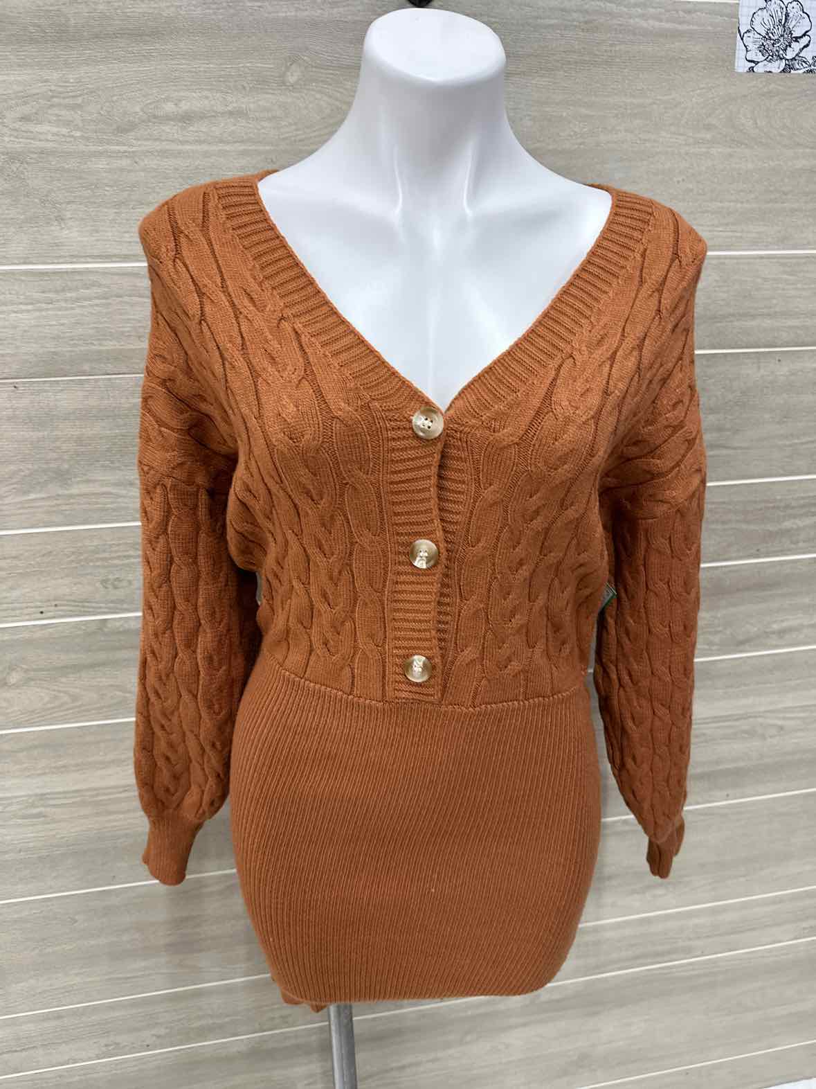 Double Zero Size 6 Brown Womens Dress