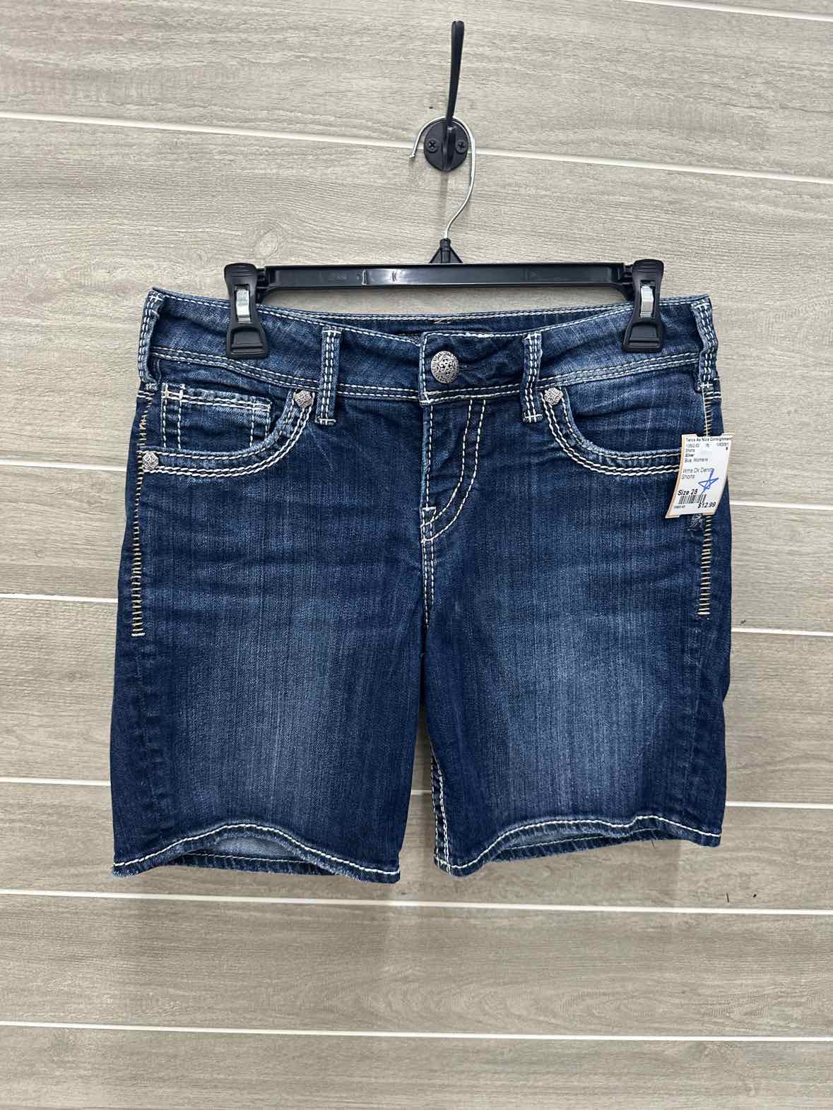 Silver Blue Womens Size 28 Shorts