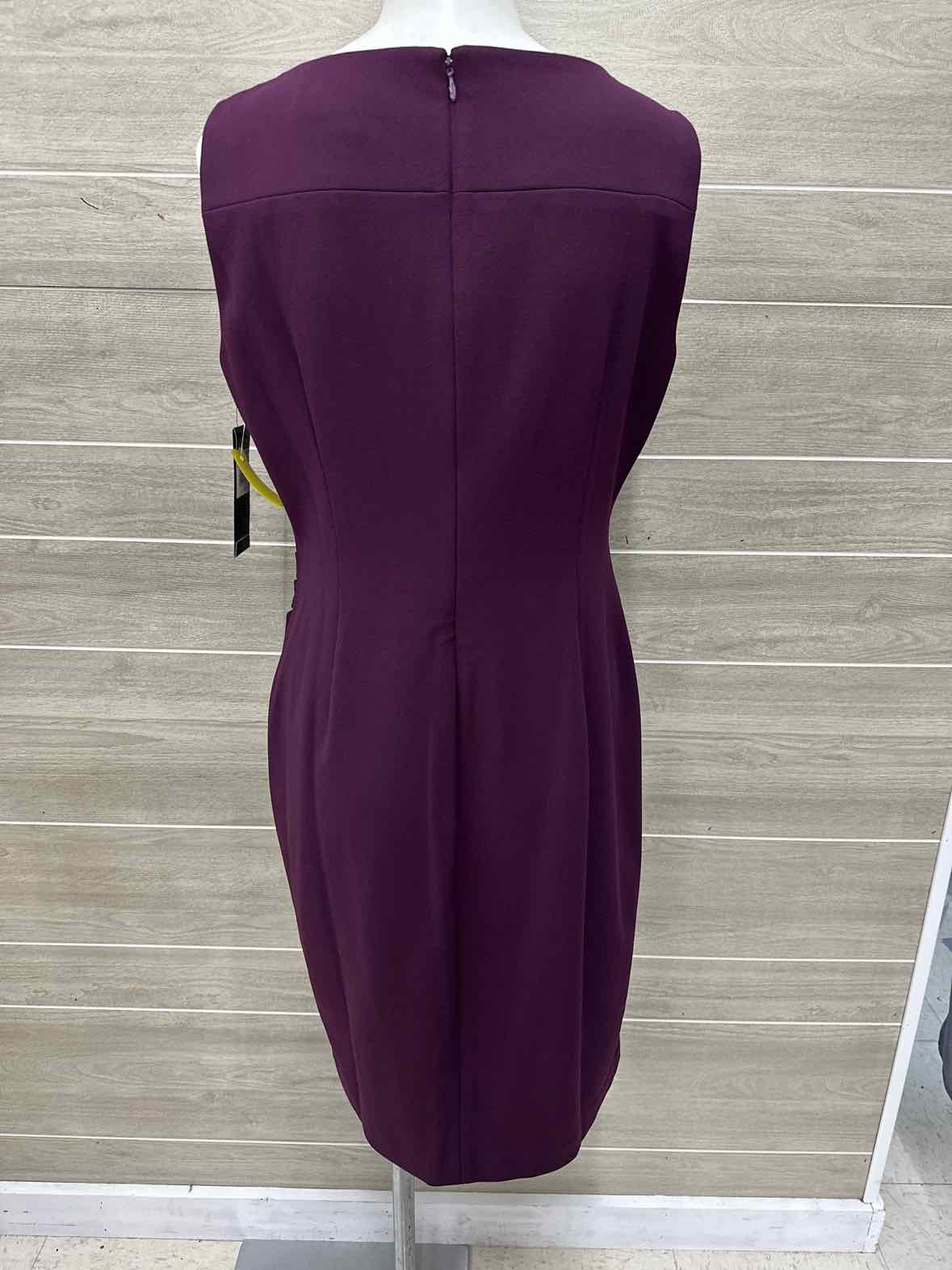 Andrew Marc Size 12 Purple Womens Dress